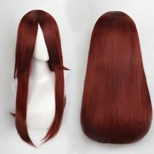 FULCRUM 24 Inch Pink Blue Green Black Anime Costume Long Straight Cosplay Wig Heat Resistant Synthetic Fibers Wig For Party Halloween Christmas
