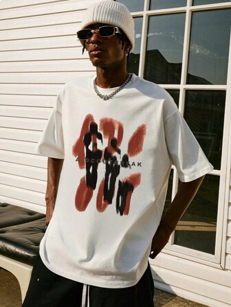 Męska spersonalizowana koszulka z krótkim rękawem, modna na lato