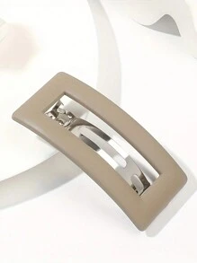 1 pezzo, accessorio per capelli a molla quadrato vuoto, semplice, carino, elegante, casual per code di cavallo, raccolti, frangia, adatto all'uso quotidiano, fermagli per capelli, barrette per capelli