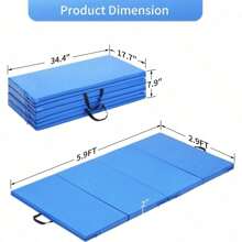 Gymnastics Mat 6'x3'x2''/4'x8'x2'' Exercise Mat Gym Mat For Home Aerobics Workout Foldable Tumbling Mat  Gifts
