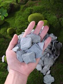 200g/400g1-7cm Small Rock Fragments For Miniature Landscape Decoration, Used For Making Stepping Stones, Stair Stones, Garden DIY Rockery Materials, Indoor Green Plant Decoration Materials And Ornaments