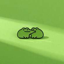 Happy Frog Enamel Brooch Custom Decorative Brooches Ornaments Lapel Bag Badges Jewelry Gifts 2025 New Style Pin For Clothes Bag Charm Backpack For School Kpop Teacher Supplies Bag Charms Cute Office Accessories Shirts Jacket Christmas Halloween Autumn-Winter Accessories,Suitable For Teens, Youth,Men,Casual, Outdoor, Athletic, Vacation, Graduation Gifts, Birthday, Daily Wear Clothes Pin Funny Teacher Gifts