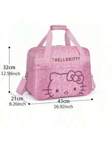 Sanrio 1PC Modna torebka, Duża kosmetyczka podróżna, Słodka torba o dużej pojemności, wielofunkcyjna, prezent urodzinowy, organizer na spinki do włosów dla mamy, przenośny, Słodki wzór postaci, Fani, którzy nie potrzebują prądu (różne wzory), wystrój domu, Kawaii urodzinowe, Prezenty urodzinowe, Prezenty na imprezę, Dekoracje imprezowe
