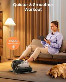 UPGO UPGO Under Desk Ellipticals , Elipse Leg Exerciser For Seniors Fully Assembled, Seated Pedal Exerciser With Remote Control & Non-Slip Pedals