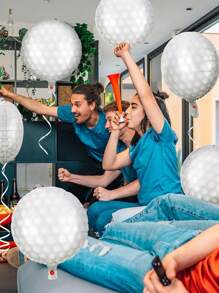6pcs/Set 18-Inch Golf Theme Balloons, Suitable For Golf Party Decor, Sports Theme Party Decor, Golf Balloons, Birthday Party, Graduation Party Decorations, Easy To Hang And Inflate - Multicolor - View 5