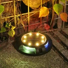4 pièces Lumière solaire LED décorative pour escalier, lumière d'atmosphère imperméable, convient pour escalier extérieur, jardin, villa, passage