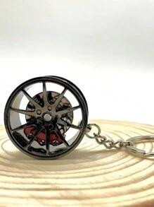 1pc Brake 360 Rotating Car Keychain Pendant, Creative Car Keychain Decoration, A Unique Gift For Car Lovers