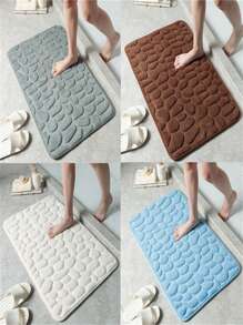 Soft Non-Slip Bathroom Door Mat Print 40 X 60 Cm - 彩色 - 查看 2