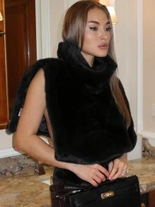 Budhaul Fantasty Fall Winter New Fur Tank Top Vest Coats For Women