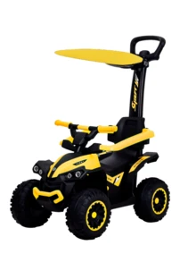 Mini Electric ATV With Lights 2 In 1 - Yellow - View 1