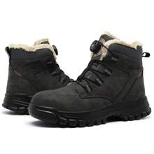 Frysen Work Shoes Men Women Shoes Waterproof Boots Steel Toe Cap Shoes Non-Slip Quick Release Self-Locking 36-46 EU - Grey - View 9