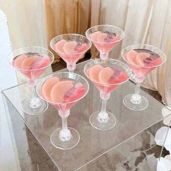 Juego de 10 vasos retro, que incluye vasos sin tallo, copas de champán, tazas de postre, adecuados para agua, café, cocina, restaurante, bar, fiesta, regalo para novio, papá, decoración navideña