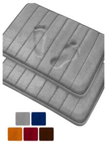 Soft Non-Slip Bathroom Door Mat Print 40 X 60 Cm - 彩色 - 查看 10