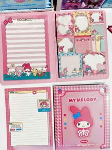 Sanrio 330pcs/Pack Sanrio Kuromi Ins-Style Memo Pad Sticky Notes Combination, Kitty Adhesive Tabs, Index Stickers, Student Gift, Back To School Essentials
