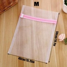 1/3/6pcs Nylon Zippered Laundry Bags, Garment Care Bags, Washing Mesh Bags, Knit Fabrics Protection Net Bags Set, For Clothing Washing Protection, Machine Washable, Household Use,Spring,Minimalist,Summer Tops - Pink - View 16
