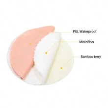Set de 12/10 piezas de Almohadillas de lactancia orgánicas lavables de viscosa derivada de bambú, almohadillas reutilizables para el pecho para lactancia, almohadillas para pezones para la lactancia