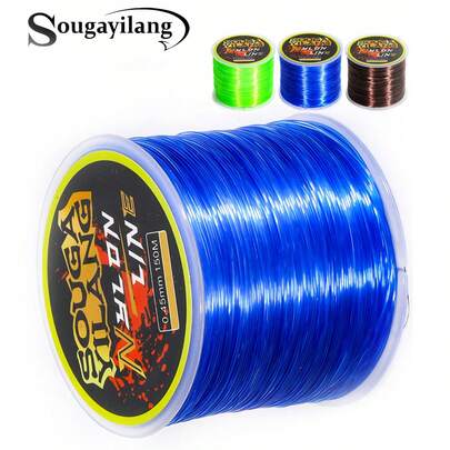 SOUGAYILANG 550m/150m Nylon Fishing Line 0.18-0.45mm 5.19-31.26LB Super Strong Transparent Monofilament Fishing Line Thread Fishing Goods