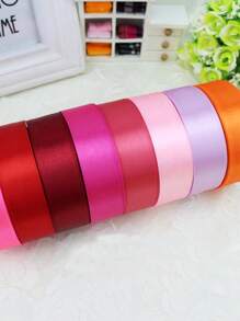 (25yards/Pack) 2.5cm Polyester Ribbon Gift Packaging, Baking Packaging, Gift And Flower Packaging, Wedding Decoration, Handmade DIY, Headwear, Clothing Accessories