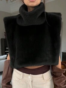 Budhaul Fantasty Fall Winter New Fur Tank Top Vest Coats For Women