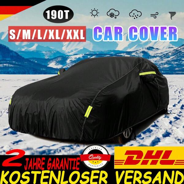 190T Auto Abdeckung Garage Wasserdicht Ganzgarage Kratzfest Für Sedan