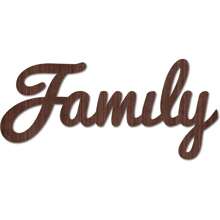 1PC Cutout Sign Family Letter Wooden Wall Arts Decor Quotes Wood Word Sculpture Signs Rustic Farmhouse For Housewarming Home Front Door Entryway Wall Decoration, Brown, 11.9 X 5.5inch