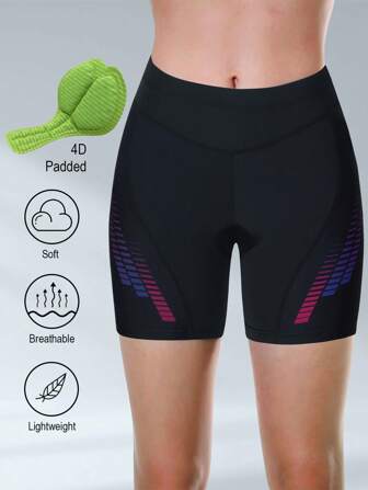 BEROY Pantalones cortos acolchados para mujer, ropa interior de ciclismo con acolchado de gel 3D, livianos y cómodos para bicicleta