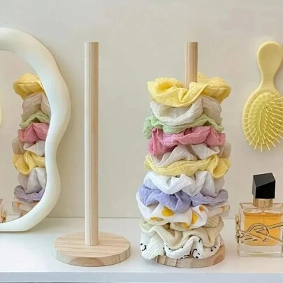 Monalife High Quality Wooden Hair Accessories Storage Box - Colorful Hair Tie & Clip Display Rack With Mirror, Ideal For Kids Room Decor, Adorable Hair Clips For Birthday Parties, Gender Reveal Celebrations, Weddings, And Festive Gatherings, The Ultimate Gift For Friends, Family, And Colleagues, Perfect For Back To School, Christmas, Thanksgiving, New Year, And Valentine's Day, Enhance Your Space With Stylish Organization And Fun Decor