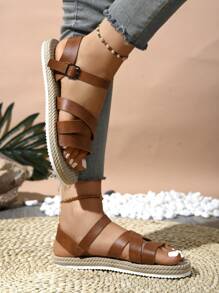 Handmade Women's Fashion Comfortable Non-Slip Soft Open Toe Flat Sandals, Summer