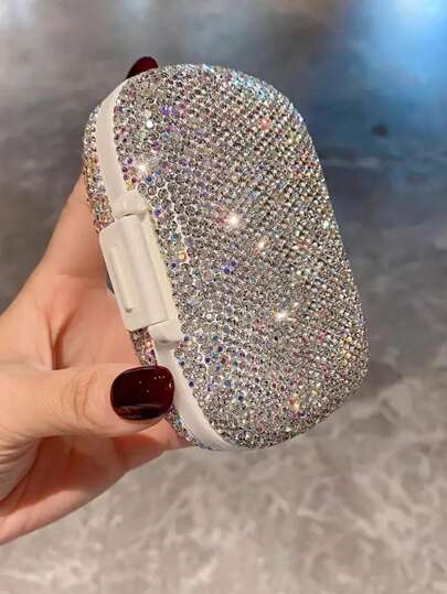 Shiny Portable Mini Pill Box, Compact Sealed Multi-Compartment Organizer Box, Portable 7-Day Medication Dispenser, Small Jewelry Box