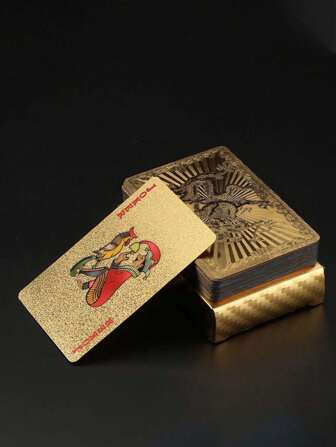 Altın Varak Kart Plastik Parti Kartları Oyunlar Aile Oyun Geceleri Kart Oyunları Sahne Malzemeleri Büyülü Aletler Tatil Koleksiyonları Parti Hediyeleri