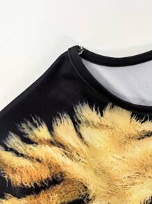 Men's New Fashion Casual Short Sleeve T-Shirt Set, Casual Short Sleeve T-Shirt And Casual Shorts Set, Geometric Print, Leisure Holiday T-Shirt Set