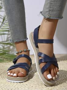 Handmade Women's Fashionable And Comfortable Non-Slip, , Soft Open-Toe Thick Sole Sandals, Summer Bestseller