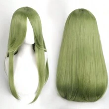 FULCRUM 24 Inch Pink Blue Green Black Anime Costume Long Straight Cosplay Wig Heat Resistant Synthetic Fibers Wig For Party Halloween Christmas