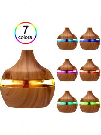 加湿器电动香薰空气扩散器木质超声波空气加湿器精油香薰冷雾加湿器家用