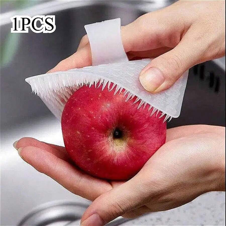 1 件柔性蔬菜刷，多功能水果和黄瓜清洁工具，无需电力，厨房清洁配件，适合高效食物准备，家庭厨师的理想选择