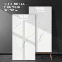 10/22pcs 3D Imitation Marble Ceramic Tile Wall Stickers, Thick Self-Adhesive PVC Wall Panels For Home Decoration - Strong Backing Adhesive, Easy To Install - Multicolor - View 18