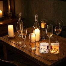 4 pièces Tasse à whisky inspirée de la montagne, en verre borosilicaté transparent durable et facile à nettoyer, sans assemblage requis