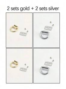 Metal D-Ring Lobster Clasp For Handbags And Crossbody Bags - DIY Wallet Chain Accessories, Detachable DIY Hardware With Screw Accessories, Suitable For Bags And Phone Cases, Tools Not Included - Multicolor - View 16