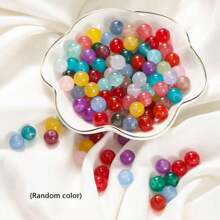 700pcs/1400pcs, 6mm Glass Round Beads Jewelry Making Set For Handmade DIY Bracelets, Necklaces, Earrings, Jewelry, Crafts Gifts Accessories (Random Colors)