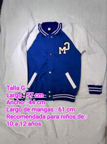 Sudadera infantil beisbolera diseño de club misteriosos Fede tela premium  para niño o niña tallas 4 a 14 años color azul Vigevani - Multicolor - Ver 4