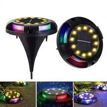4 pièces Lumière solaire LED décorative pour escalier, lumière d'atmosphère imperméable, convient pour escalier extérieur, jardin, villa, passage