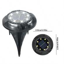4 pièces Lumière solaire LED décorative pour escalier, lumière d'atmosphère imperméable, convient pour escalier extérieur, jardin, villa, passage