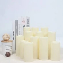 无焰蜡烛 电池供电蜡烛 婚礼装饰 LED 蜡烛 闪烁茶灯 蜡烛 烛光音乐会