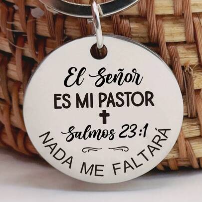 Stainless Steel Inspirational Keychain With Engraved Spanish Quotes, Elegant, Ideal Birthday For Friends, Accessories | Decorative Keychain | Keychain Car Accessories Bag Charm Backpack For School Cute Goth Y2k Halloween Accessories Teachers Day Christmas Gift Ideas Bag Accessories Lanyards With Id Holder Car Accessories Bag Charms Car Accessories Sister