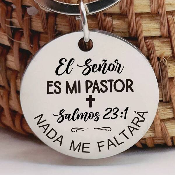 Stainless Steel Inspirational Keychain With Engraved Spanish Quotes, Elegant, Ideal Birthday Gift For Friends, Accessories | Decorative Keychain | Keychain Car Accessories Bag Charm Backpack For School