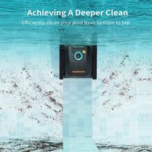 CoasTeering Nebula Akku-Poolroboter, 180 Minuten Laufzeit, Wandklettern und Wasserlinienreinigung, bürstenlose Motoren, intelligente Navigation, Reinigung von in den Boden eingelassenen Pools bis zu 3229 m².