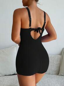 WD VEST Modern Design And Comfortable Fit Swimming Swimsuit 2025 XX327 - 黑色 - 查看 2