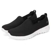 GO WALK女士一腳穿著健步鞋運動休閒鞋日常旅行鞋124186-BKW - 黑色/白色 - 查看 3