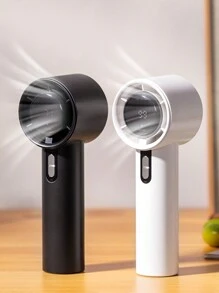 1 pièce ventilateur mini portable multicolore simple, ventilateur à main avec affichage numérique, ventilateur rechargeable USB à 100 vitesses, ventilateur électrique haute vitesse à turbine, ventilateur portable léger, ventilateur de bureau pouvant être utilisé à l'intérieur et à l'extérieur