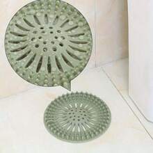 1pc/2pcs/3pcs/4pcs Silicone Shower Drain Hair Catcher, Anti-Clog Sink Strainer, Deodorizing Drain Filter, Kitchen Sink Hair Stopper, Prevent Sewer Clogs